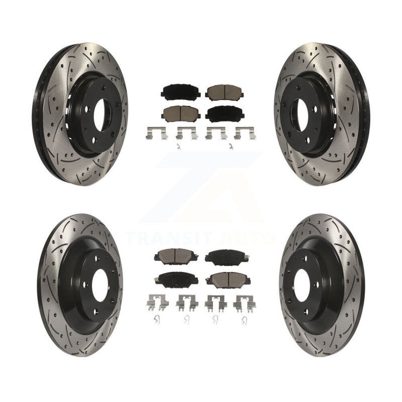 Transit Auto KDC-100624 Disc Brake Kit for 2016-2024 Mazda CX-5 - Front and Rear product image