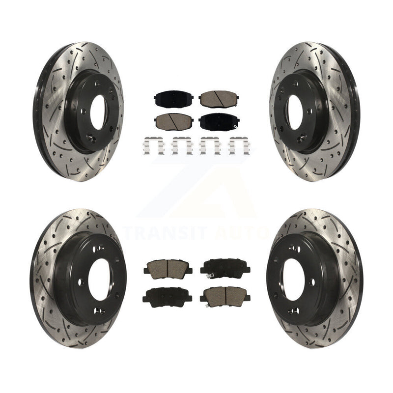 Transit Auto KDC-100631 Disc Brake Kit for 2017-2023 Kia Forte, Hyundai Kona, Hyundai Elantra GT & more - Front and Rear product image