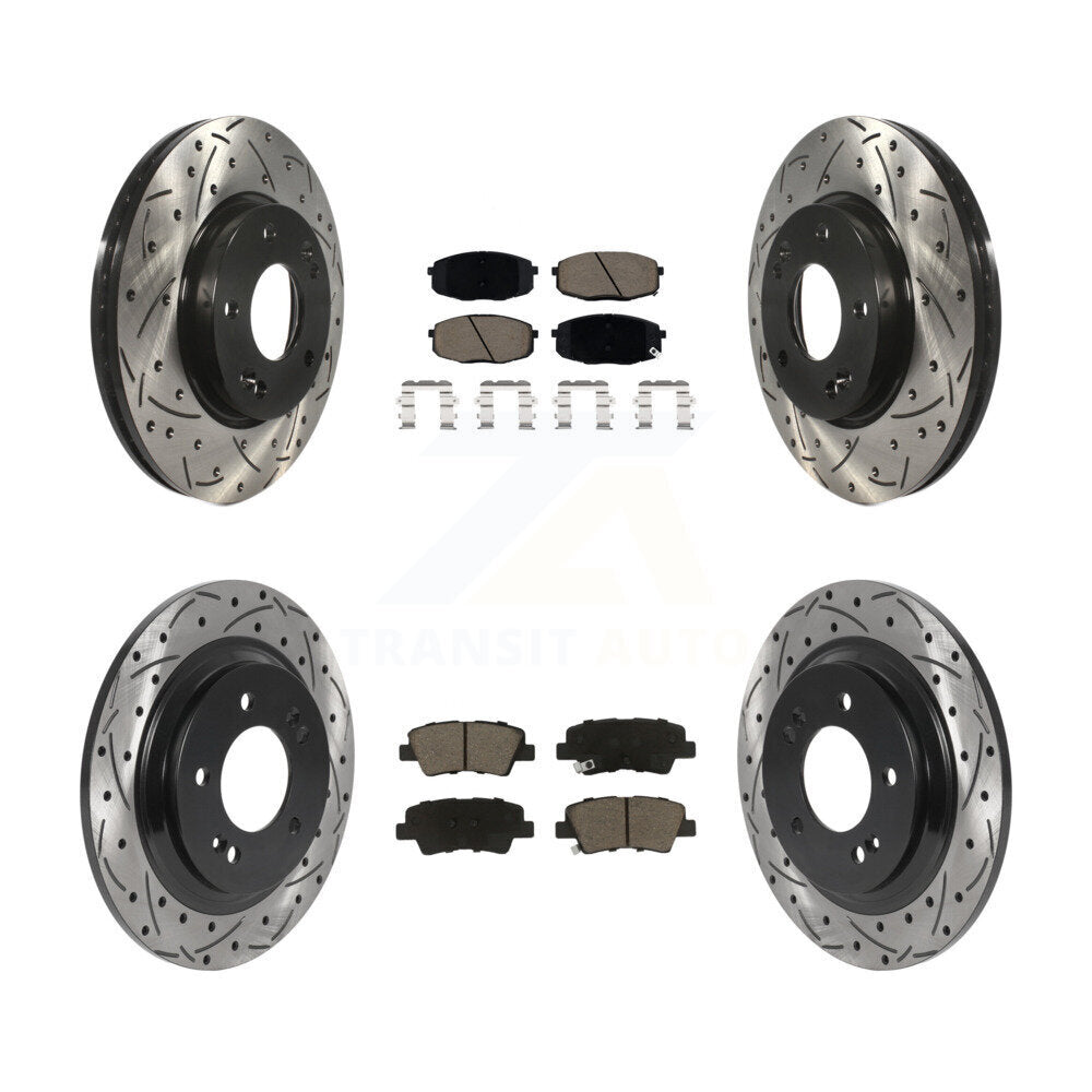 Transit Auto KDC-100632 Disc Brake Kit for 2018-2022 Kia Forte5, Hyundai Elantra GT - Front and Rear product image