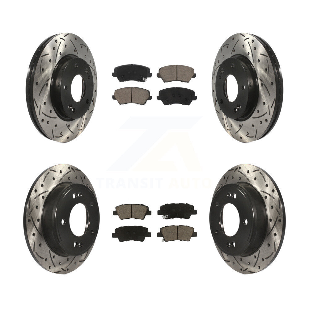 Transit Auto KDC-100633 Disc Brake Kit for 2016-2018 Hyundai Elantra GT, Kia Forte, Kia Forte5 & more - Front and Rear product image