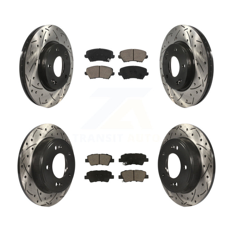 Transit Auto KDC-100633 Disc Brake Kit for 2016-2018 Hyundai Elantra GT, Kia Forte, Kia Forte5 & more - Front and Rear product image