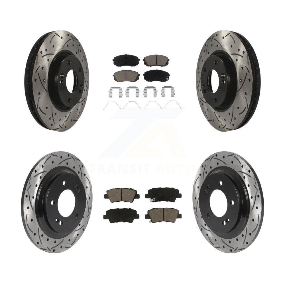 Transit Auto KDC-100636 Disc Brake Kit for 2017-2019 Kia Soul EV - Front and Rear product image