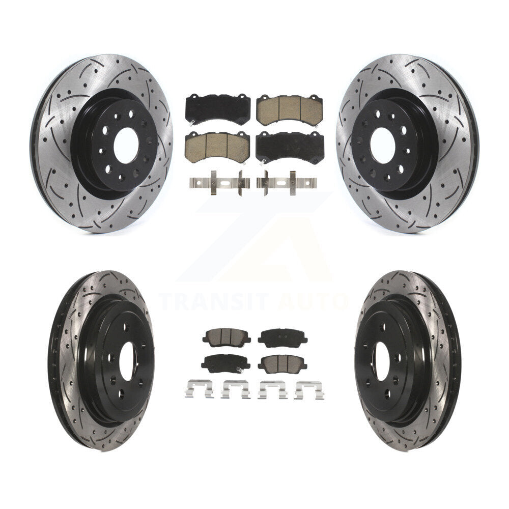 Transit Auto KDC-100640 Disc Brake Kit for 2016 Cadillac CTS - Front and Rear product image
