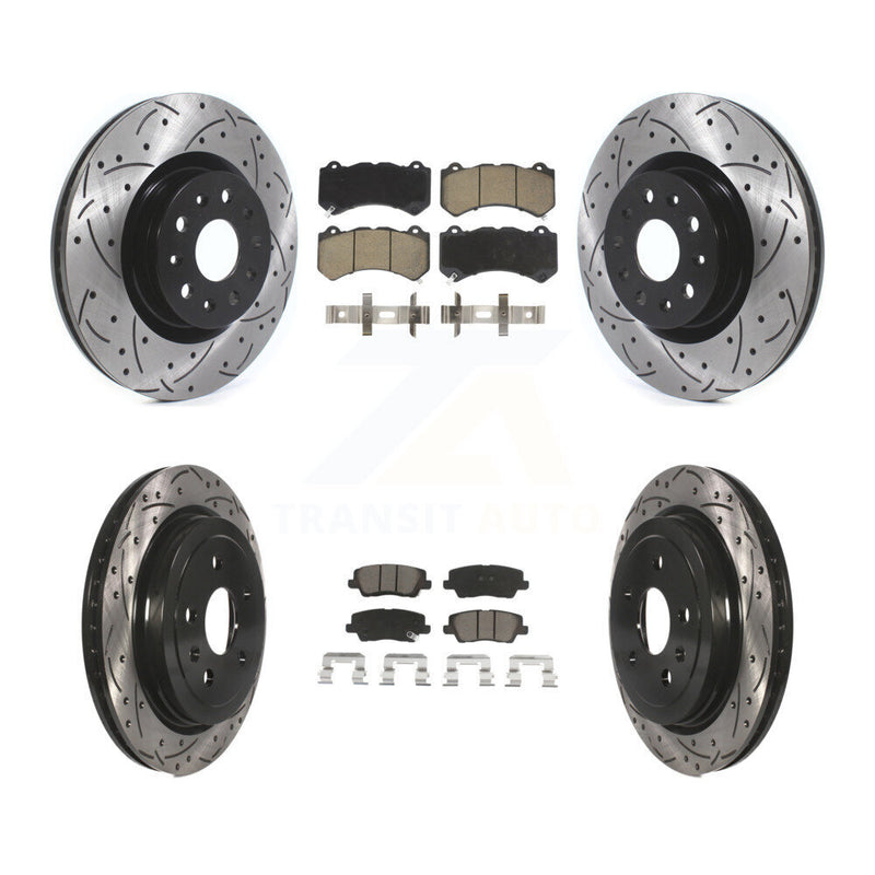 Transit Auto KDC-100640 Disc Brake Kit for 2016 Cadillac CTS - Front and Rear product image