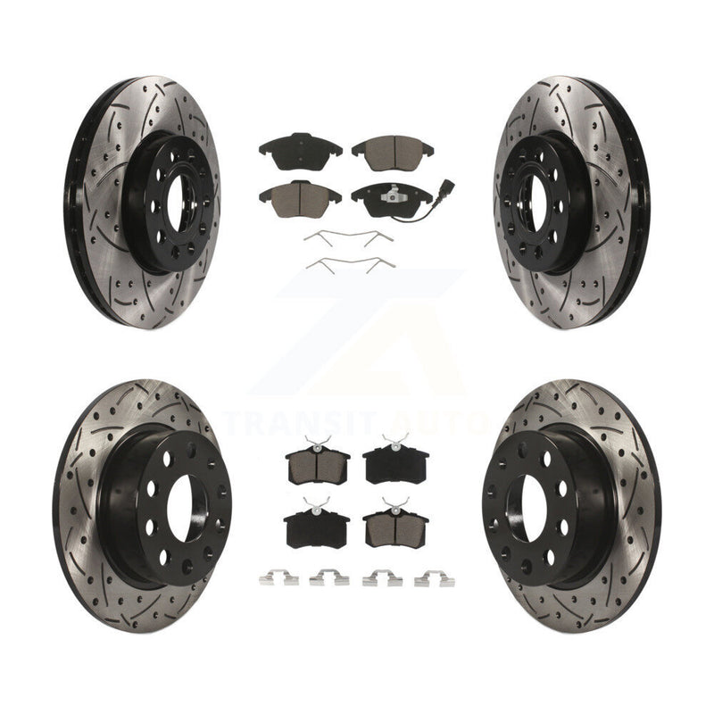 Transit Auto KDC-100642 Disc Brake Kit for 2013-2018 Volkswagen Jetta, Volkswagen Beetle - Front and Rear product image