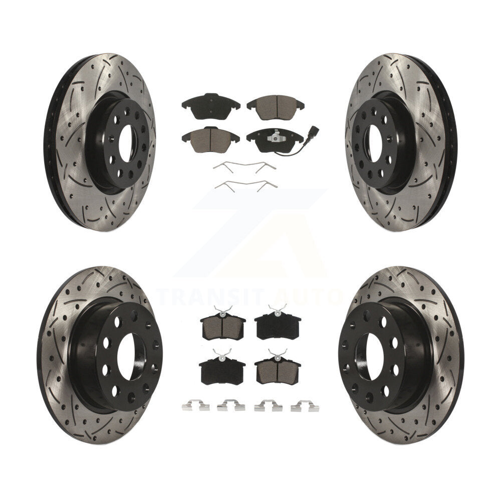 Transit Auto KDC-100643 Disc Brake Kit for 2014-2018 Volkswagen Jetta, Volkswagen Beetle - Front and Rear product image