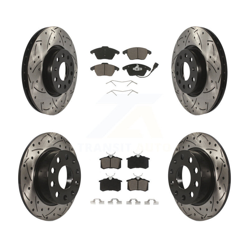 Transit Auto KDC-100643 Disc Brake Kit for 2014-2018 Volkswagen Jetta, Volkswagen Beetle - Front and Rear product image