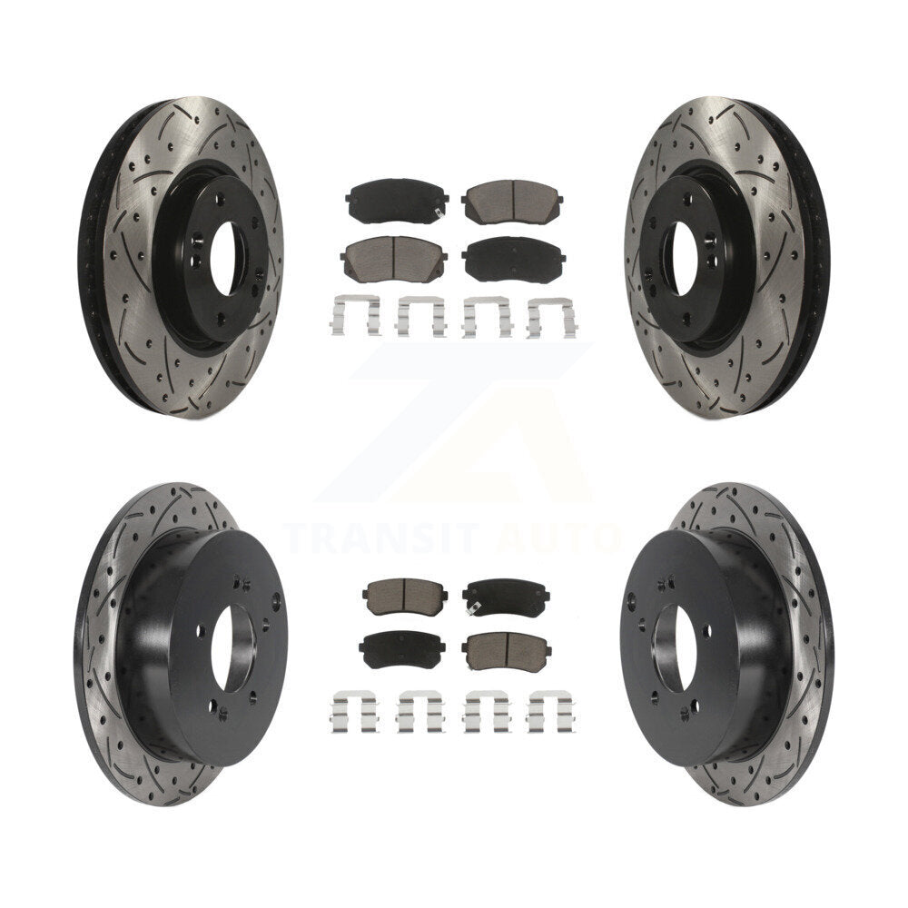 Transit Auto KDC-100647 Disc Brake Kit for 2010-2016 Hyundai Tucson, Kia Sportage - Front and Rear product image