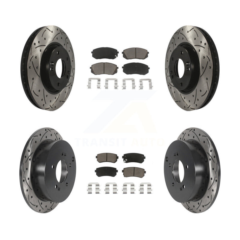 Transit Auto KDC-100647 Disc Brake Kit for 2010-2016 Hyundai Tucson, Kia Sportage - Front and Rear product image
