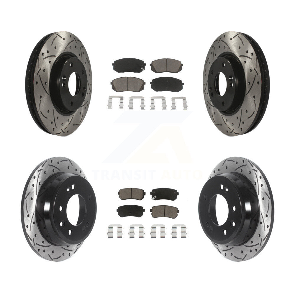 Transit Auto KDC-100648 Disc Brake Kit for 2012-2016 Hyundai Tucson, Kia Sportage - Front and Rear product image