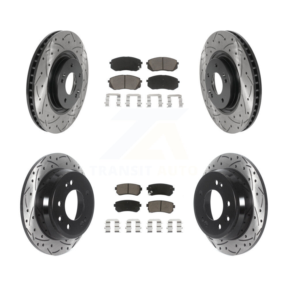 Transit Auto KDC-100649 Disc Brake Kit for 2015 Hyundai Tucson - Front and Rear product image
