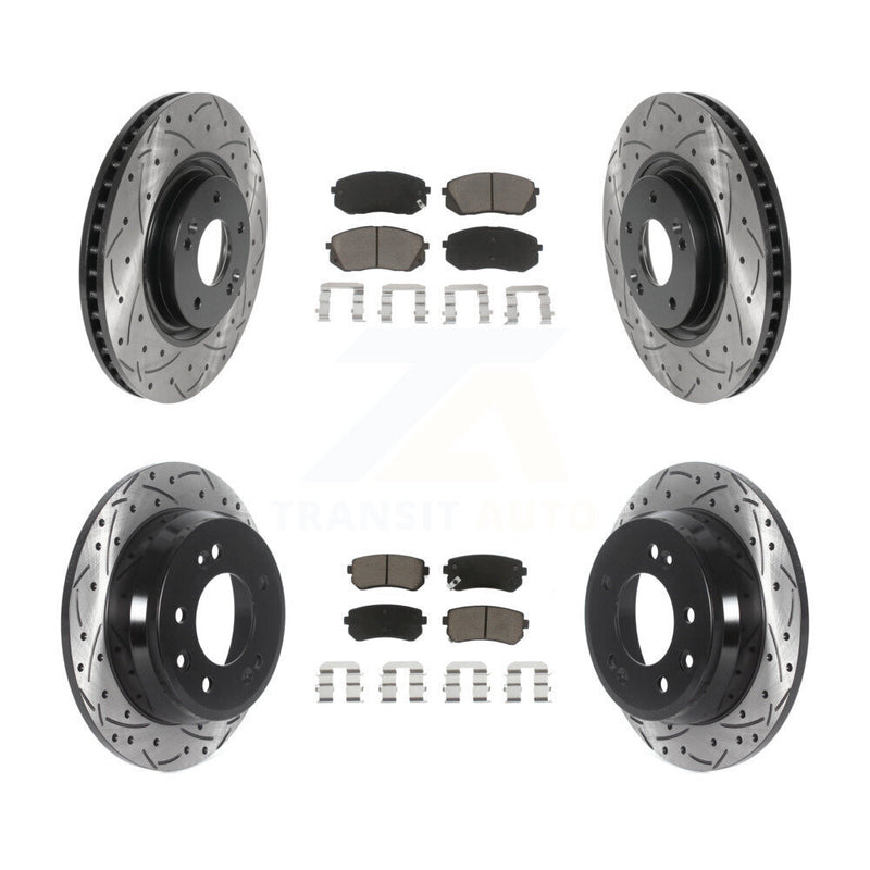 Transit Auto KDC-100649 Disc Brake Kit for 2015 Hyundai Tucson - Front and Rear product image