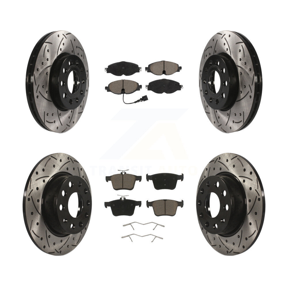 Transit Auto KDC-100652 Disc Brake Kit for 2015-2023 Volkswagen Taos, Audi A3, Audi A3 Quattro & more - Front and Rear product image