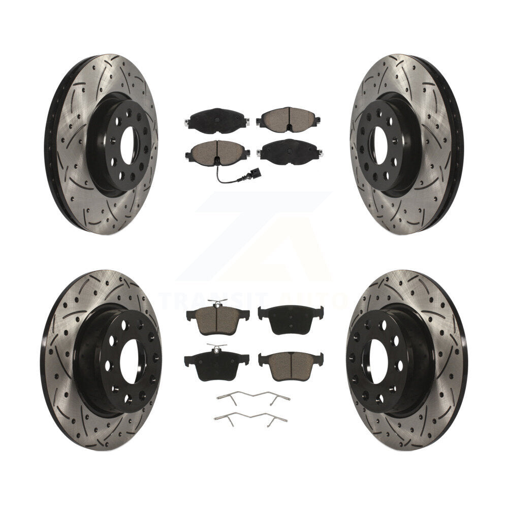 Transit Auto KDC-100653 Disc Brake Kit for 2015-2023 Volkswagen Taos, Audi A3, Audi TT Quattro & more - Front and Rear product image