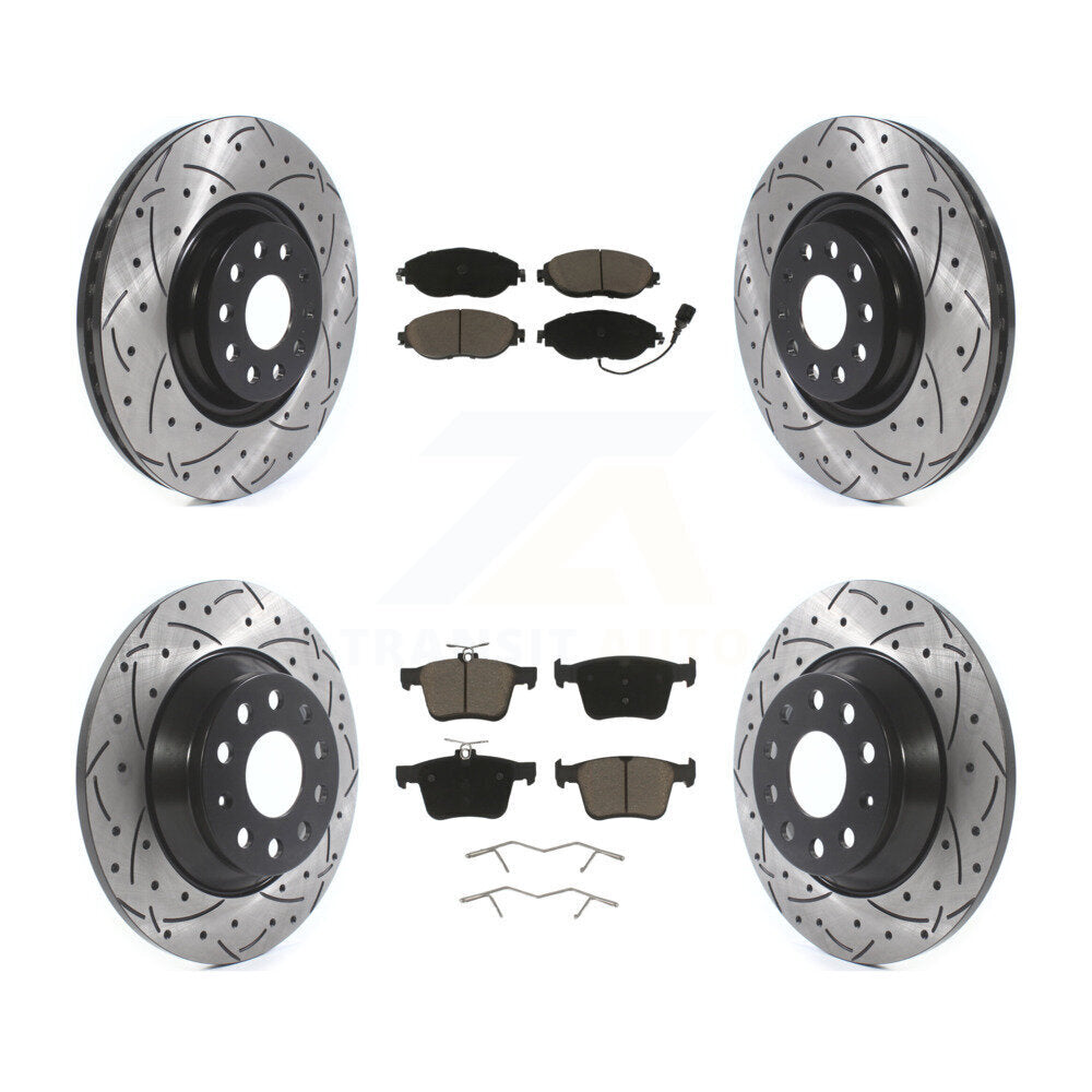 Transit Auto KDC-100655 Disc Brake Kit for 2018-2022 Volkswagen Jetta, Volkswagen Tiguan - Front and Rear product image