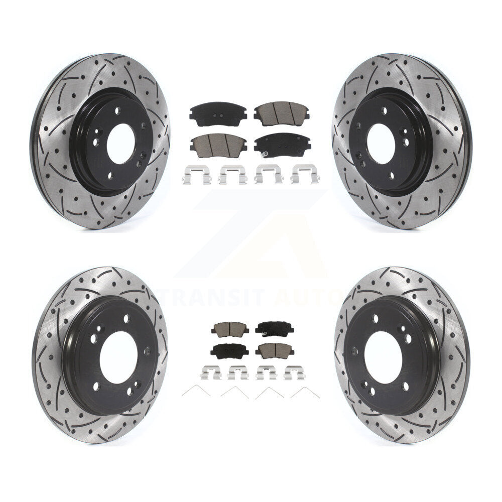 Transit Auto KDC-100665 Disc Brake Kit for 2017-2020 Hyundai Elantra - Front and Rear product image