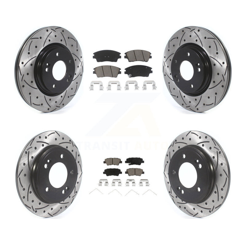 Transit Auto KDC-100665 Disc Brake Kit for 2017-2020 Hyundai Elantra - Front and Rear product image