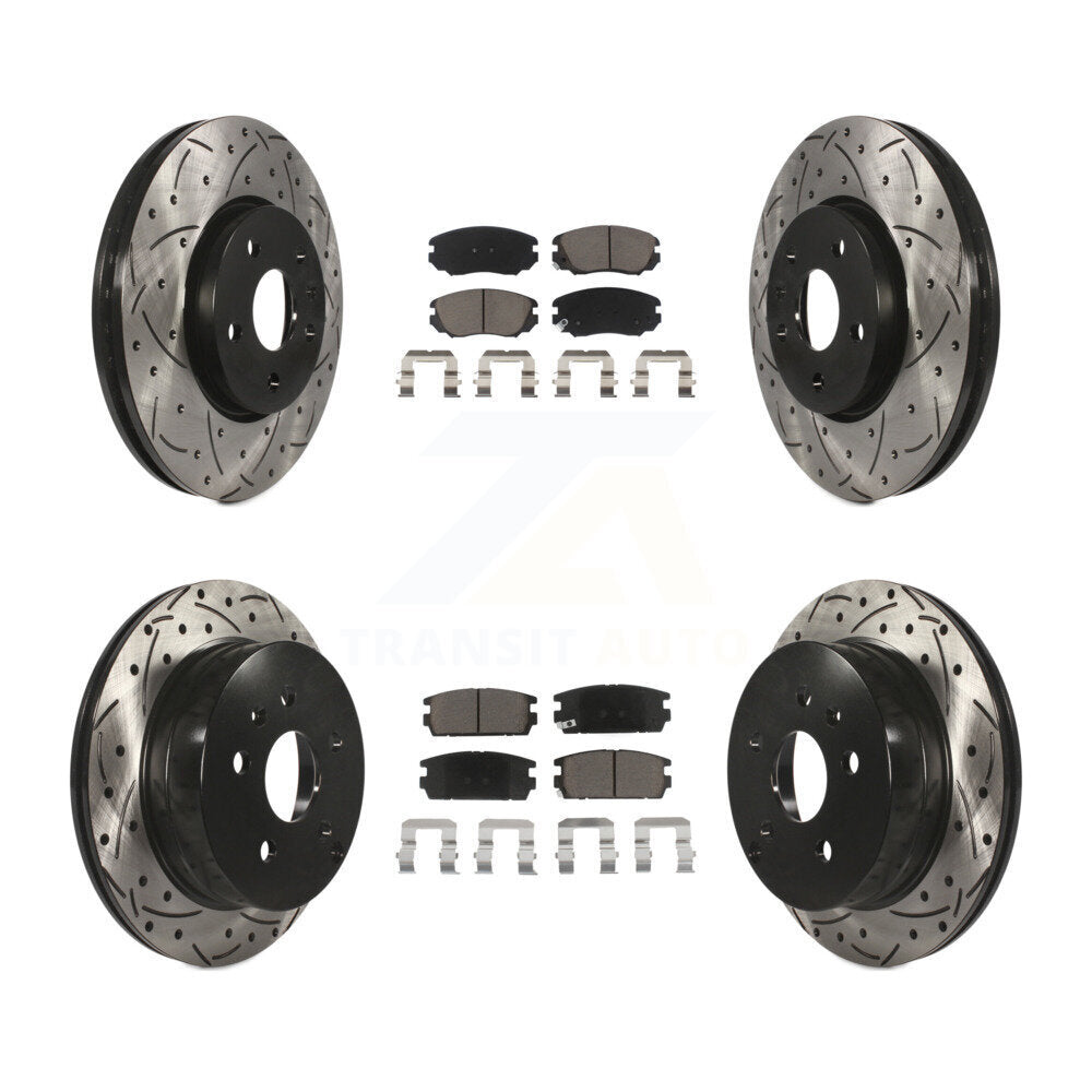 Transit Auto KDC-100668 Disc Brake Kit for 2010-2017 GMC Terrain, Chevrolet Equinox - Front and Rear product image
