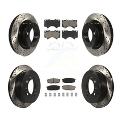Transit Auto KDC-100671 Disc Brake Kit for 2007-2022 Toyota Land Cruiser, Lexus LX570, Toyota Sequoia & more - Front and Rear product image