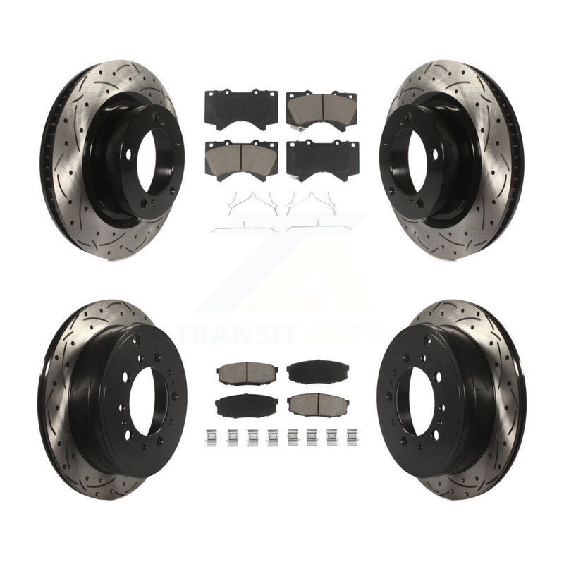 Transit Auto KDC-100671 Disc Brake Kit for 2007-2022 Toyota Land Cruiser, Lexus LX570, Toyota Sequoia & more - Front and Rear product image
