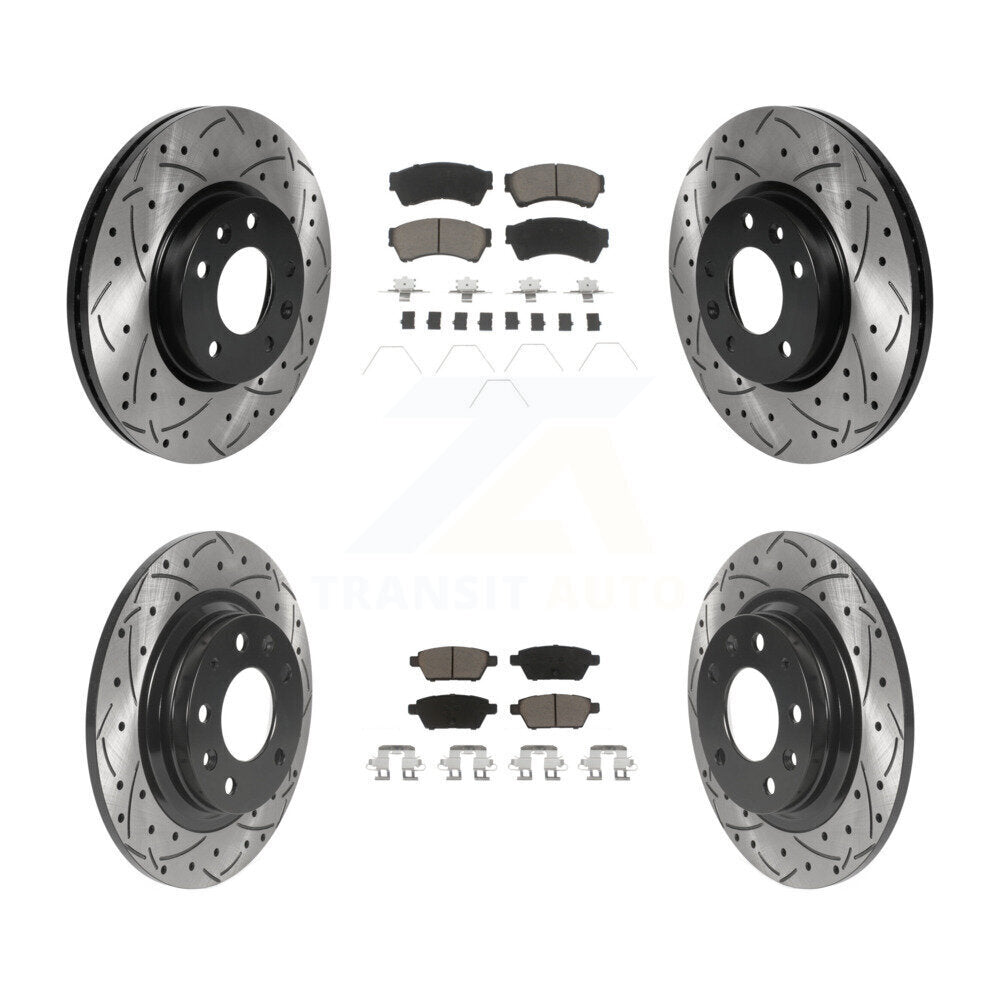 Transit Auto KDC-100672 Disc Brake Kit for 2006-2013 Mazda 6, Lincoln MKZ, Ford Fusion & more - Front and Rear product image