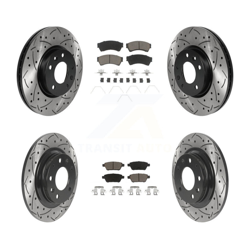 Transit Auto KDC-100672 Disc Brake Kit for 2006-2013 Mazda 6, Lincoln MKZ, Ford Fusion & more - Front and Rear product image