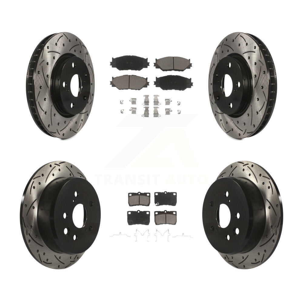 Transit Auto KDC-100681 Disc Brake Kit for 2006-2011 Lexus IS250 - Front and Rear product image