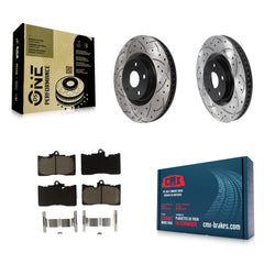 Transit Auto KDC-100686 Disc Brake Kit for 2007-2024 Lexus IS300, Lexus IS350, Lexus RC300 & more - Front product image