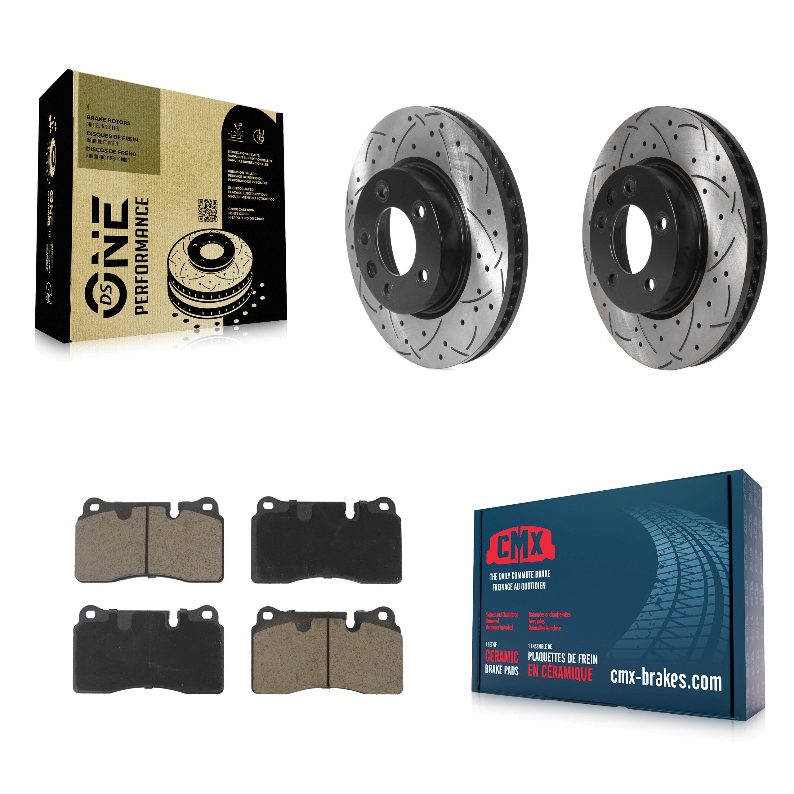 Transit Auto KDC-100690 Disc Brake Kit for 2006-2017 Volkswagen Touareg - Front product image