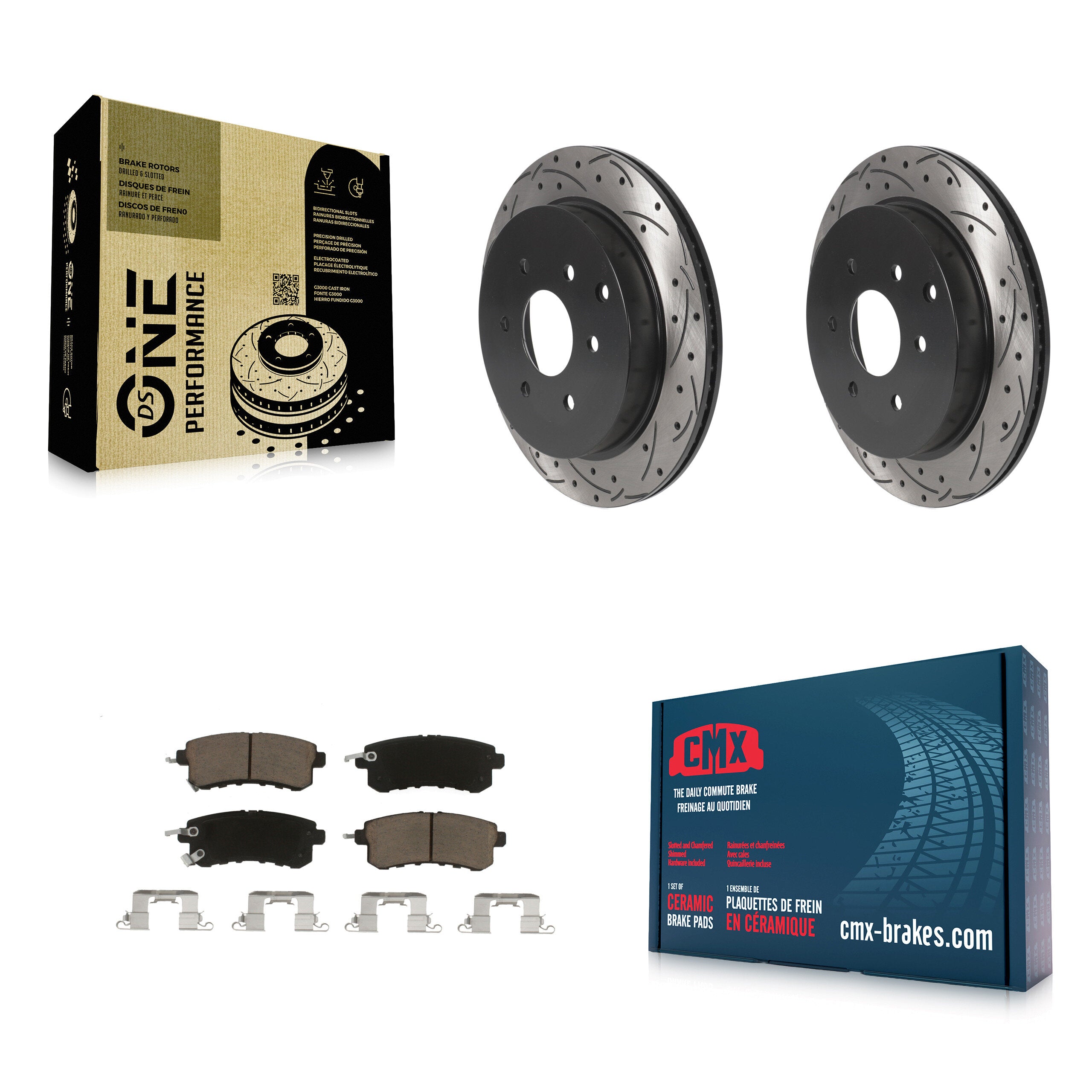 Transit Auto KDC-100692 Disc Brake Kit for 2011-2024 Nissan Armada, INFINITI QX80, INFINITI QX56 - Rear product image