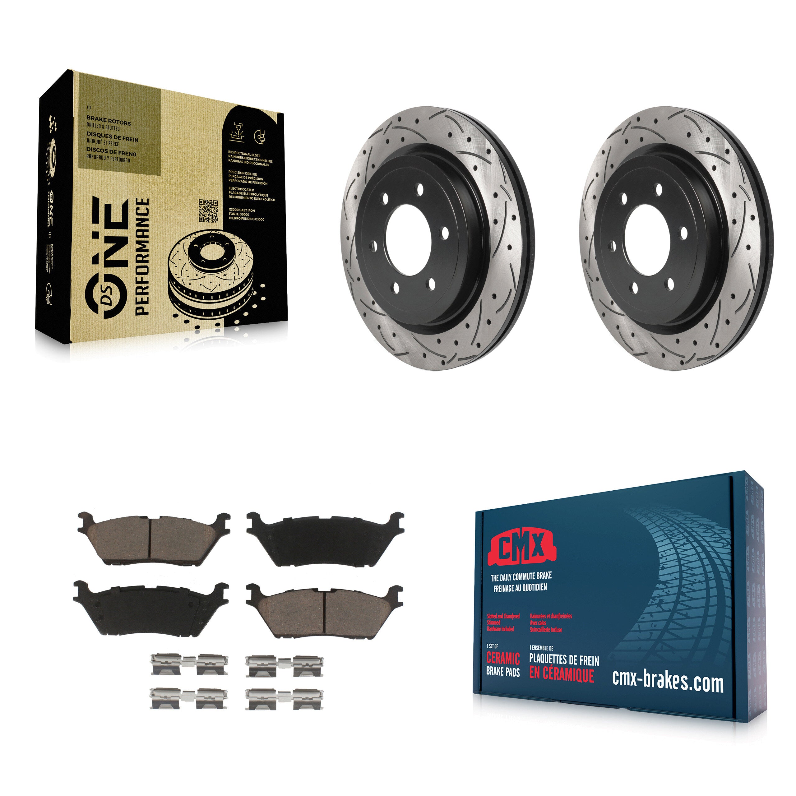 Transit Auto KDC-100696 Disc Brake Kit for 2018-2021 Ford Expedition, Ford F-150, Lincoln Navigator - Rear product image