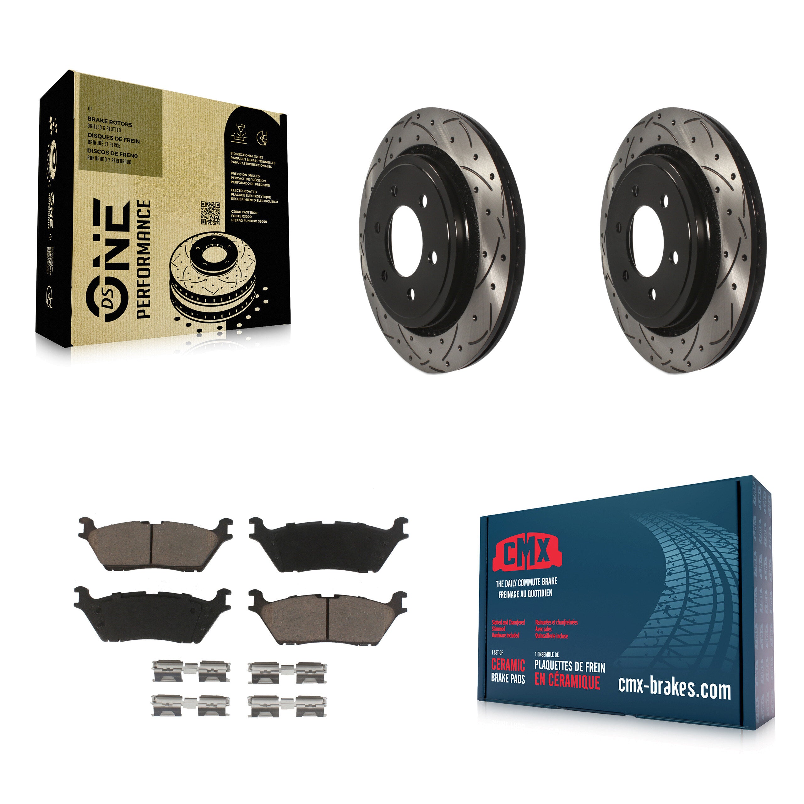 Transit Auto KDC-100697 Disc Brake Kit for 2015-2017 Ford F-150 - Rear product image