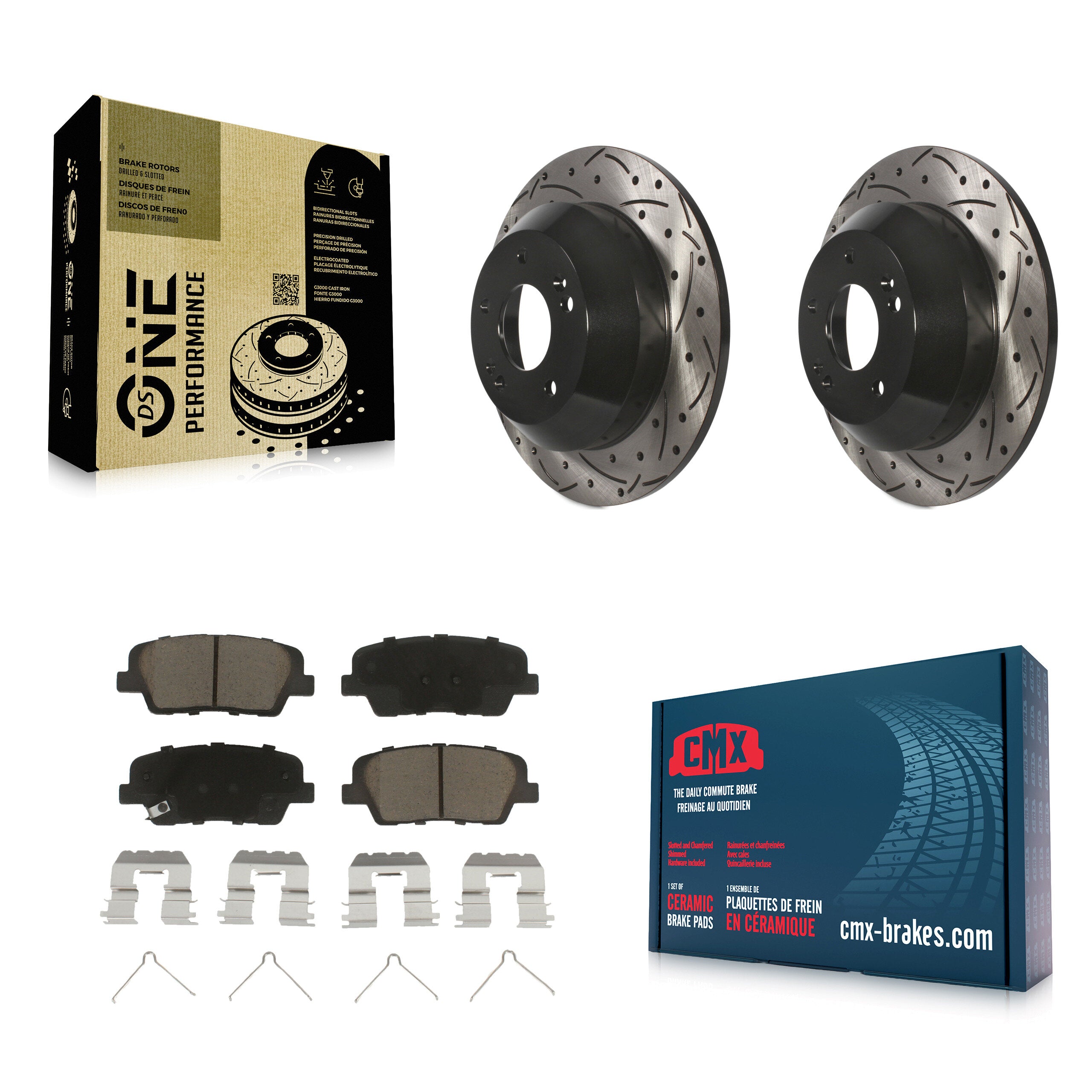 Transit Auto KDC-100698 Disc Brake Kit for 2014-2015 Kia Sorento - Rear product image