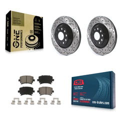 Transit Auto KDC-100708 Disc Brake Kit for 2006-2021 Volkswagen GTI, Volkswagen CC, Volkswagen Golf R & more - Rear product image