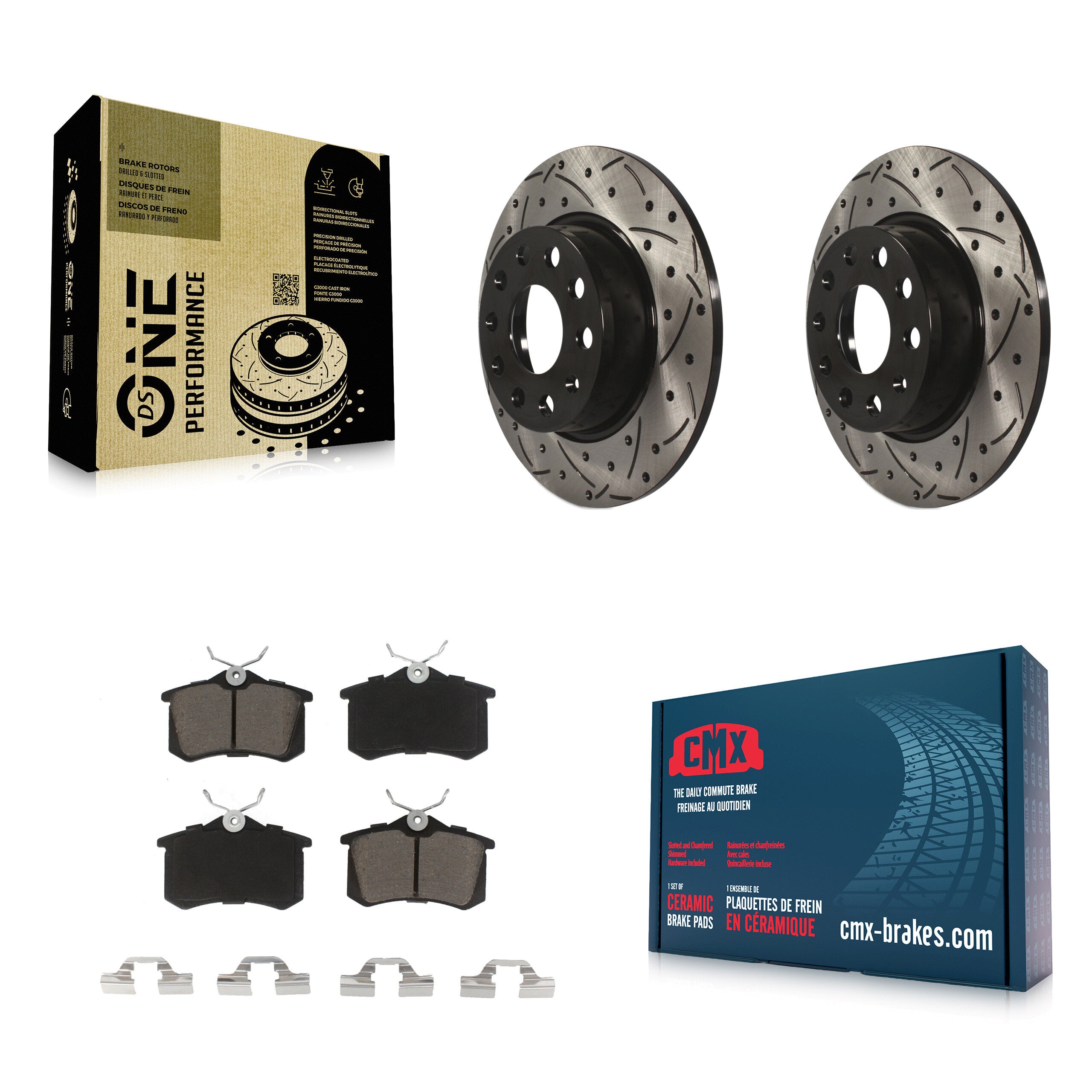Transit Auto KDC-100710 Disc Brake Kit for 2010-2013 Audi A3 - Rear product image