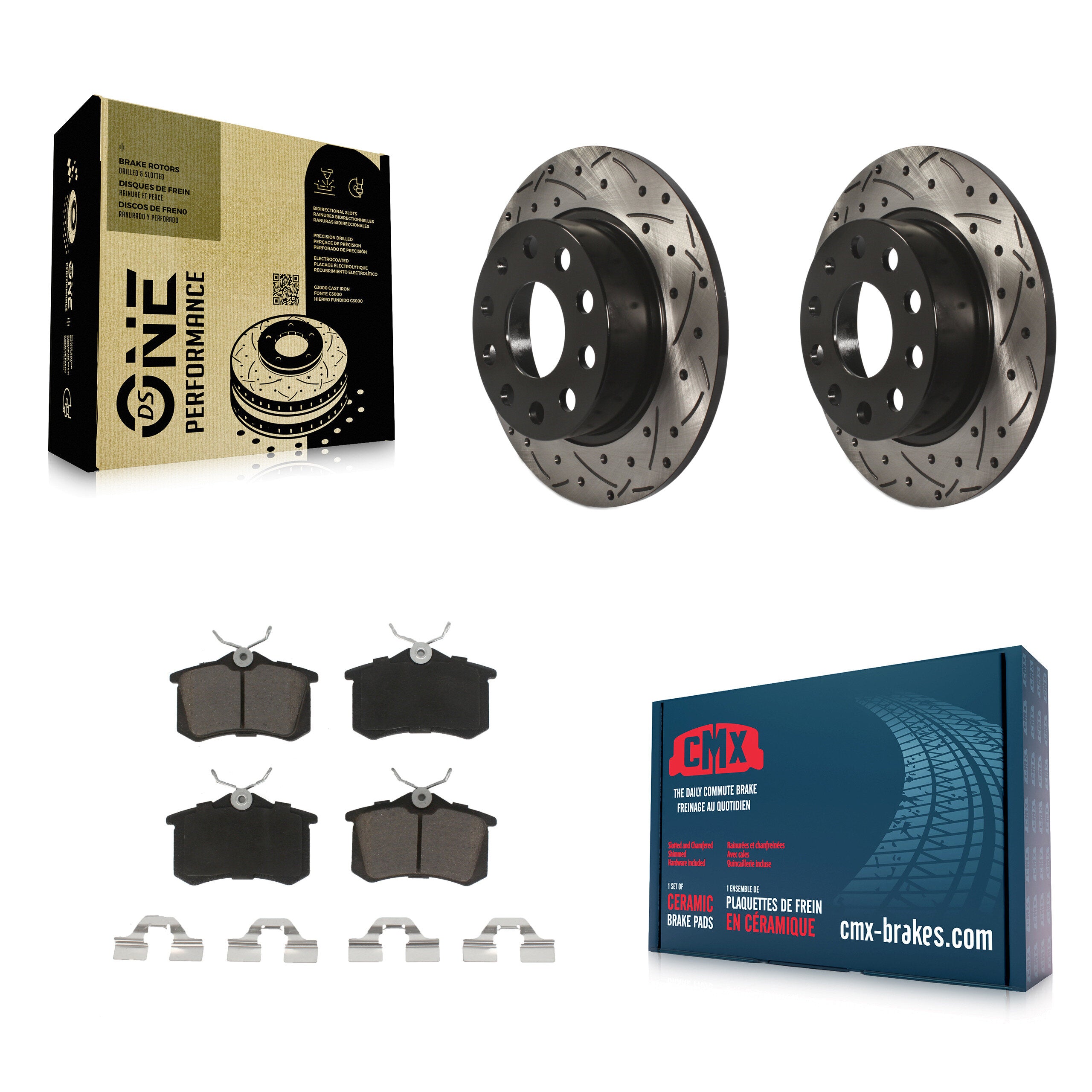 Transit Auto KDC-100713 Disc Brake Kit for 2017-2019 Volkswagen Golf Alltrack - Rear product image