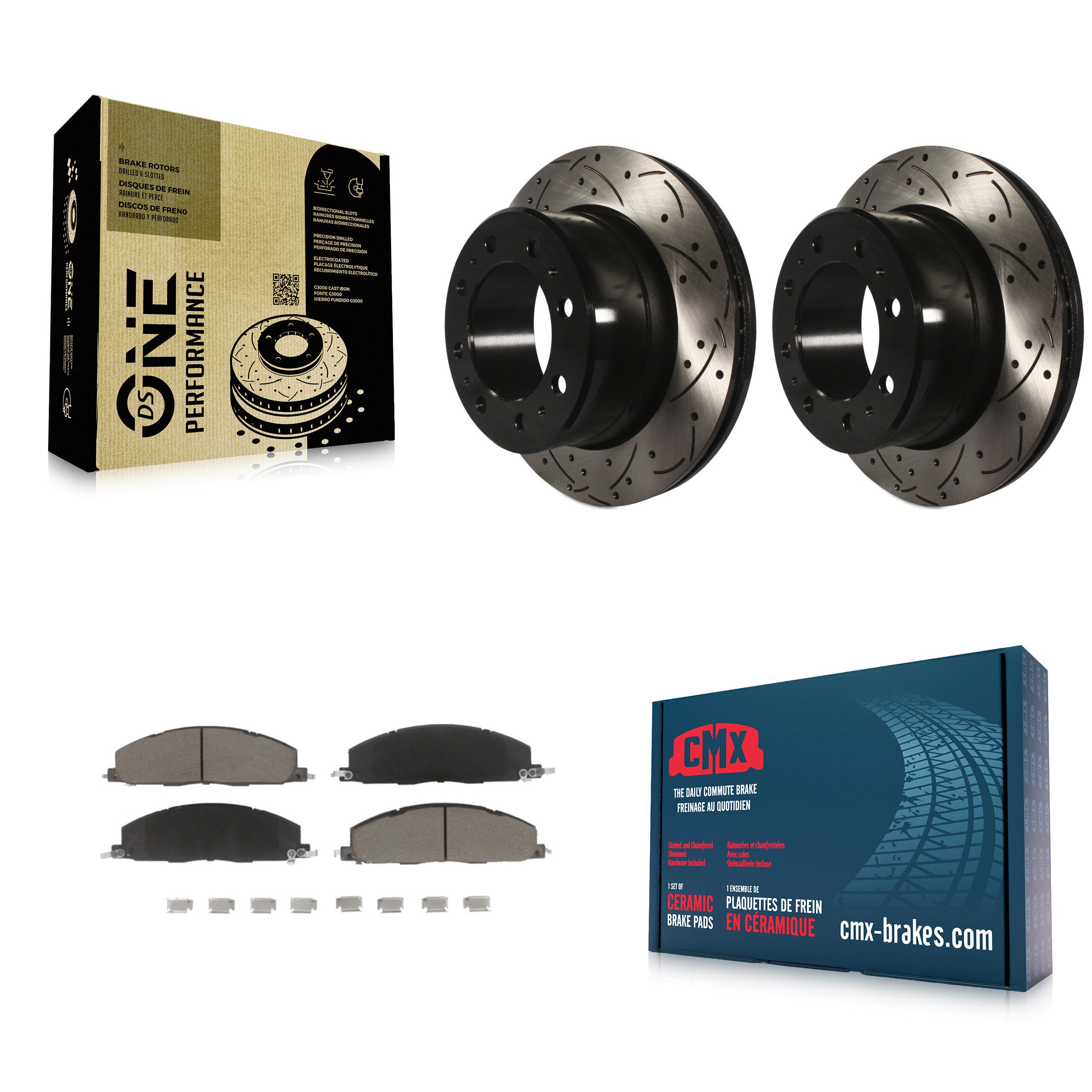 Transit Auto KDC-100721 Disc Brake Kit for 2009-2018 Ram 1500, Ram 2500, Ram 3500 & more - Rear product image