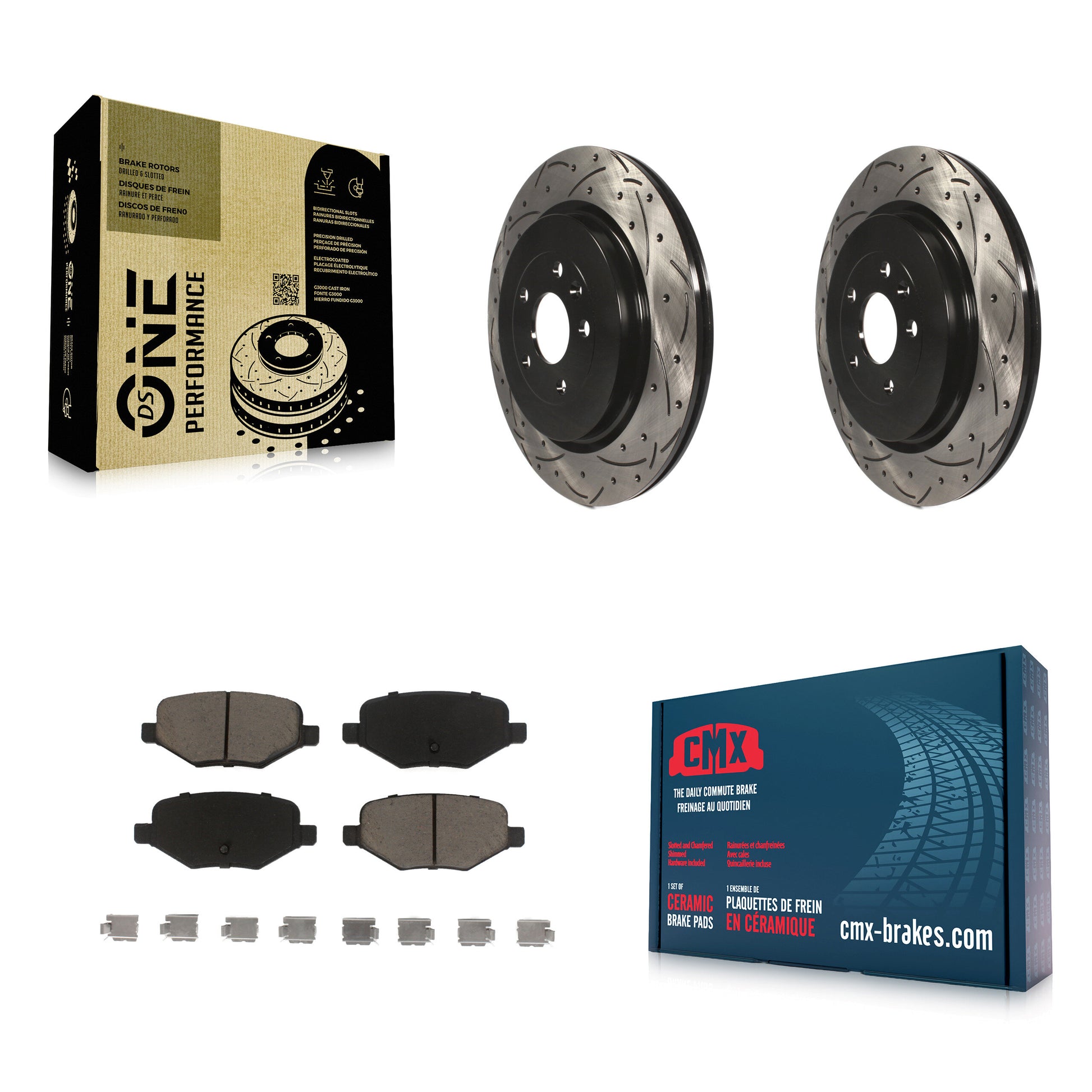 Transit Auto KDC-100729 Disc Brake Kit for 2012-2019 Ford Taurus, Lincoln MKT, Ford Explorer & more - Rear product image