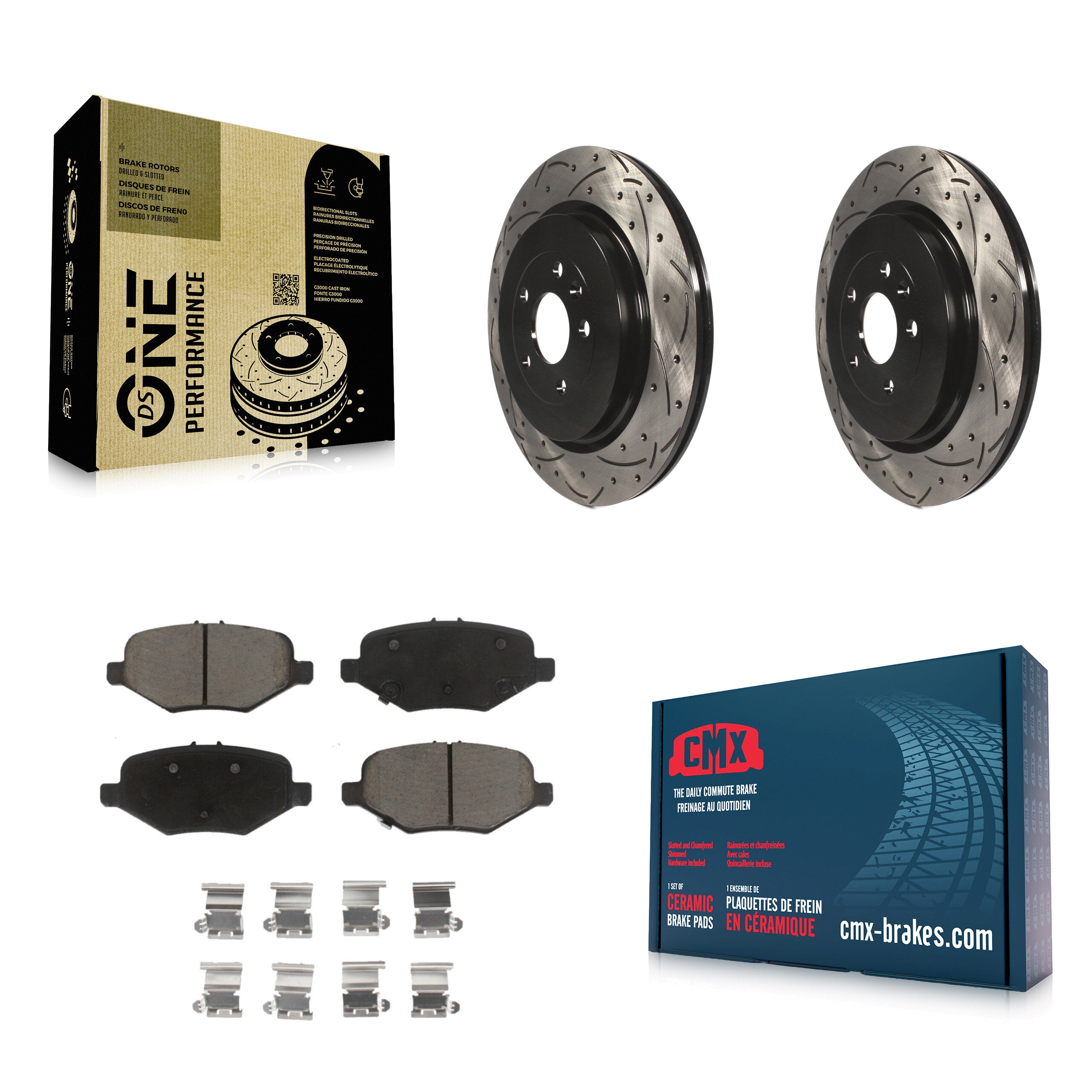 Transit Auto KDC-100731 Disc Brake Kit for 2012-2019 Ford Taurus, Ford Explorer, Ford Special Service Police Sedan & more - Rear product image