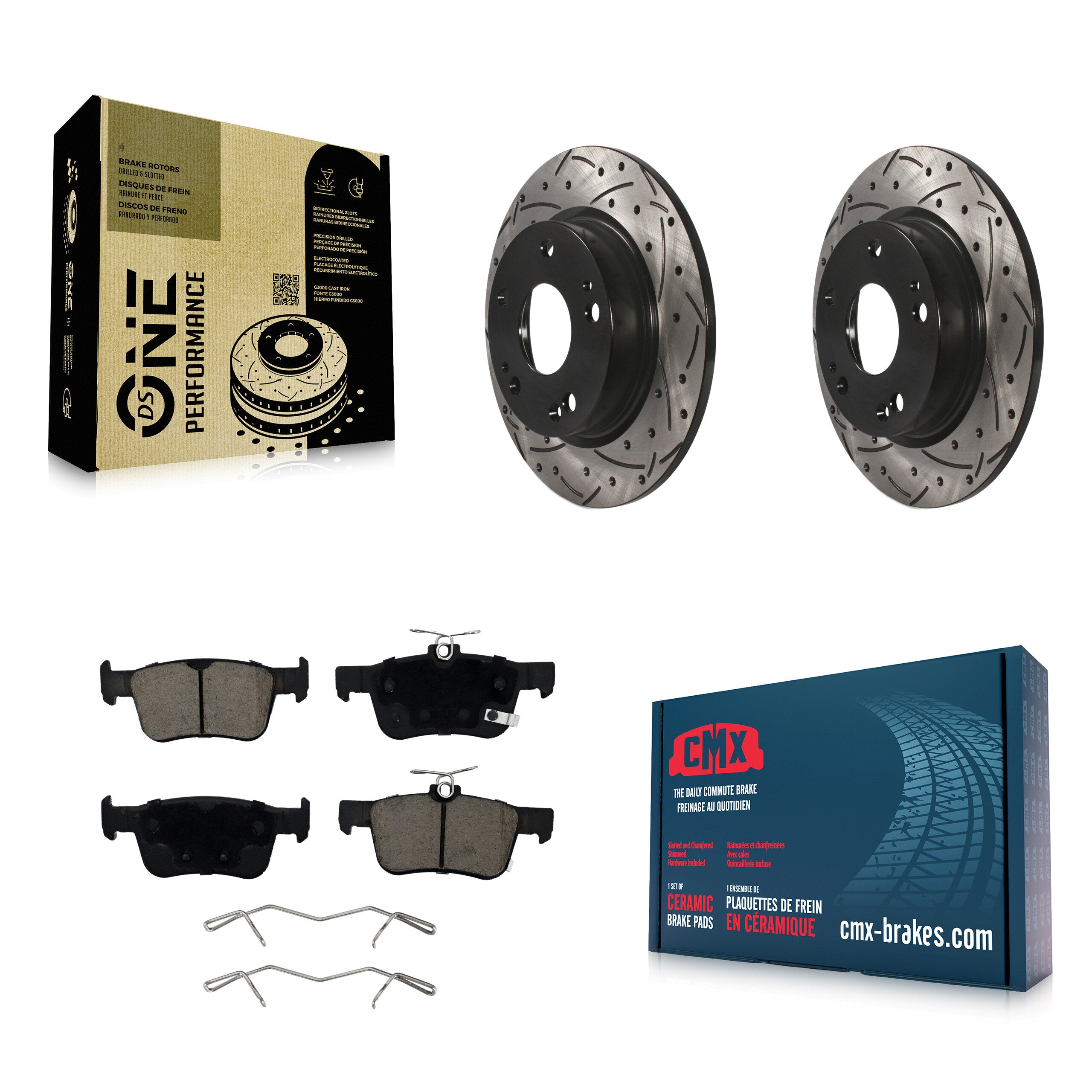 Transit Auto KDC-100742 Disc Brake Kit for 2019-2022 Honda Civic, Honda Insight - Rear product image