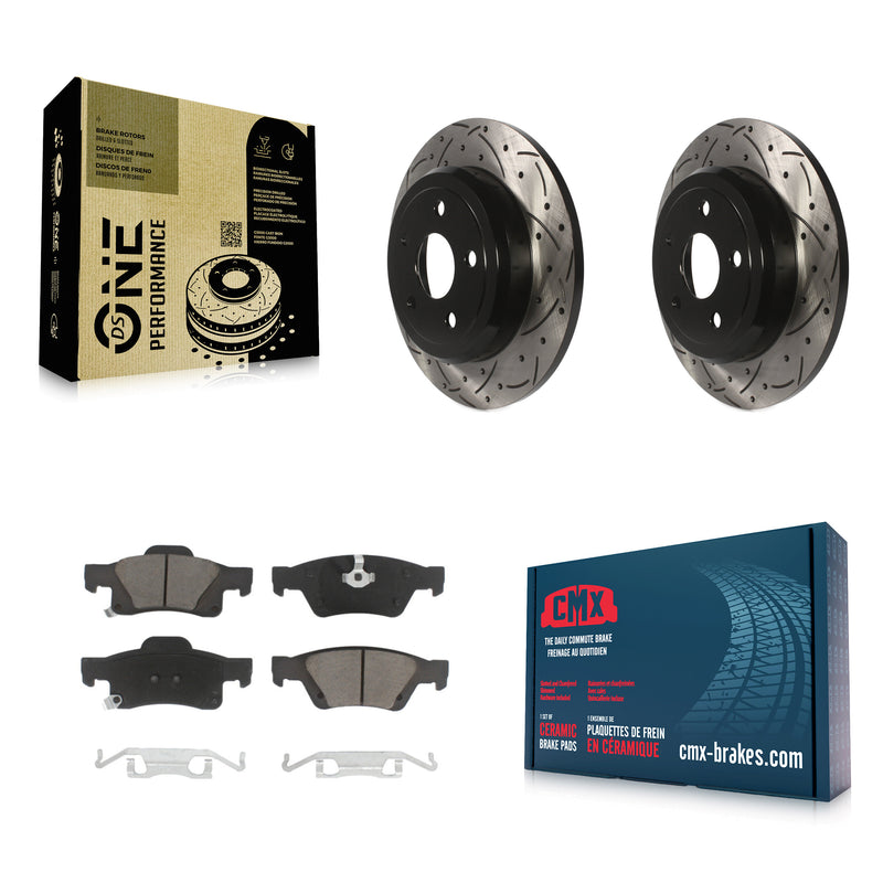 Transit Auto KDC-100744 Disc Brake Kit for 2011-2017 Dodge Durango, Jeep Grand Cherokee - Rear product image
