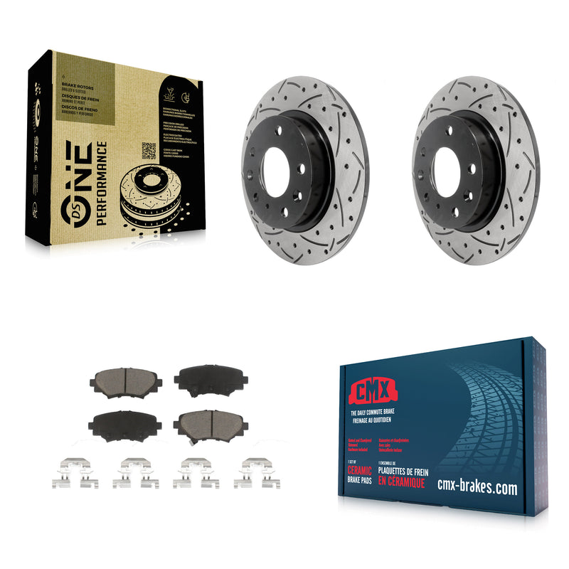 Transit Auto KDC-100753 Disc Brake Kit for 2014-2018 Mazda 3, Mazda 3 Sport - Rear product image