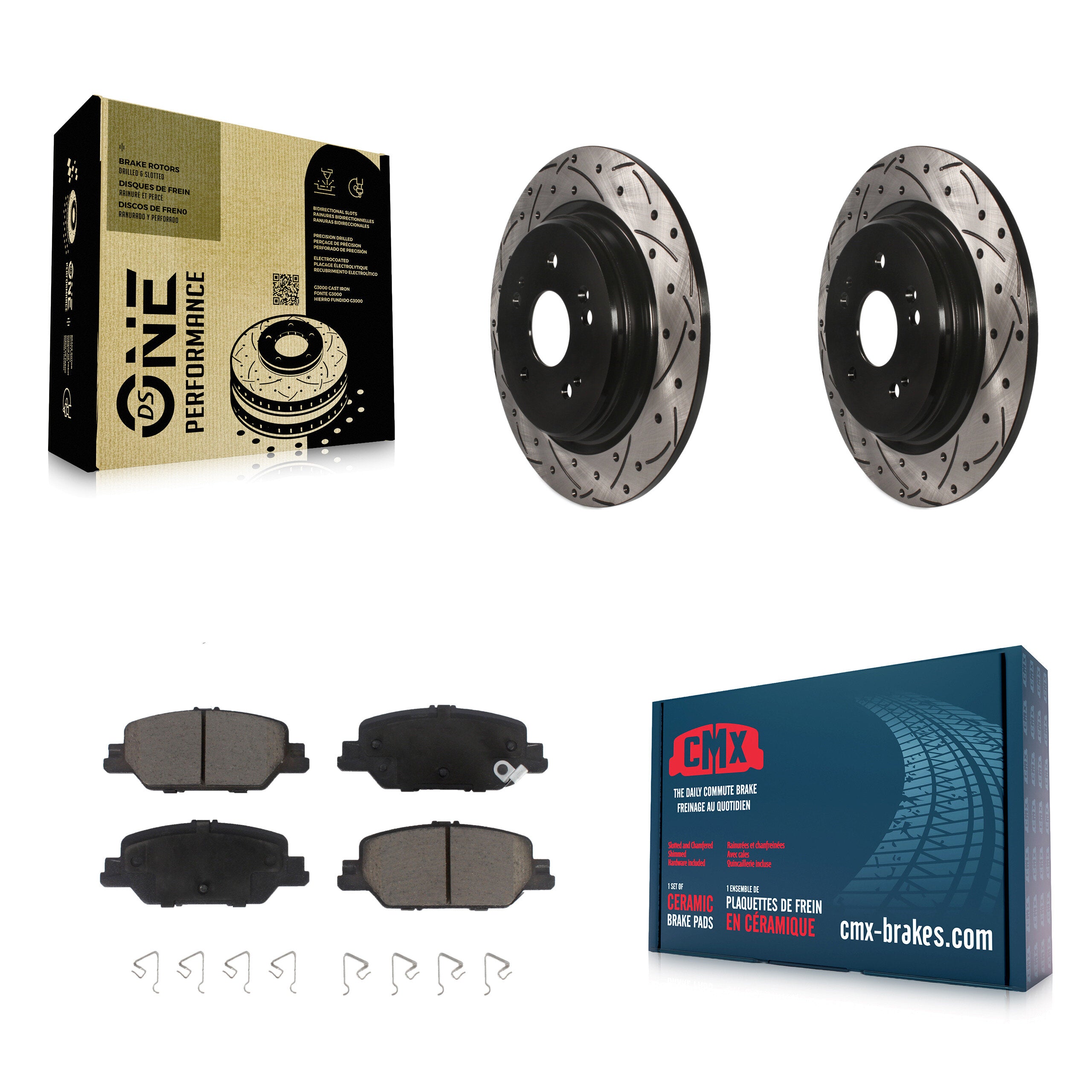 Transit Auto KDC-100756 Disc Brake Kit for 2017-2024 Honda CR-V - Rear product image