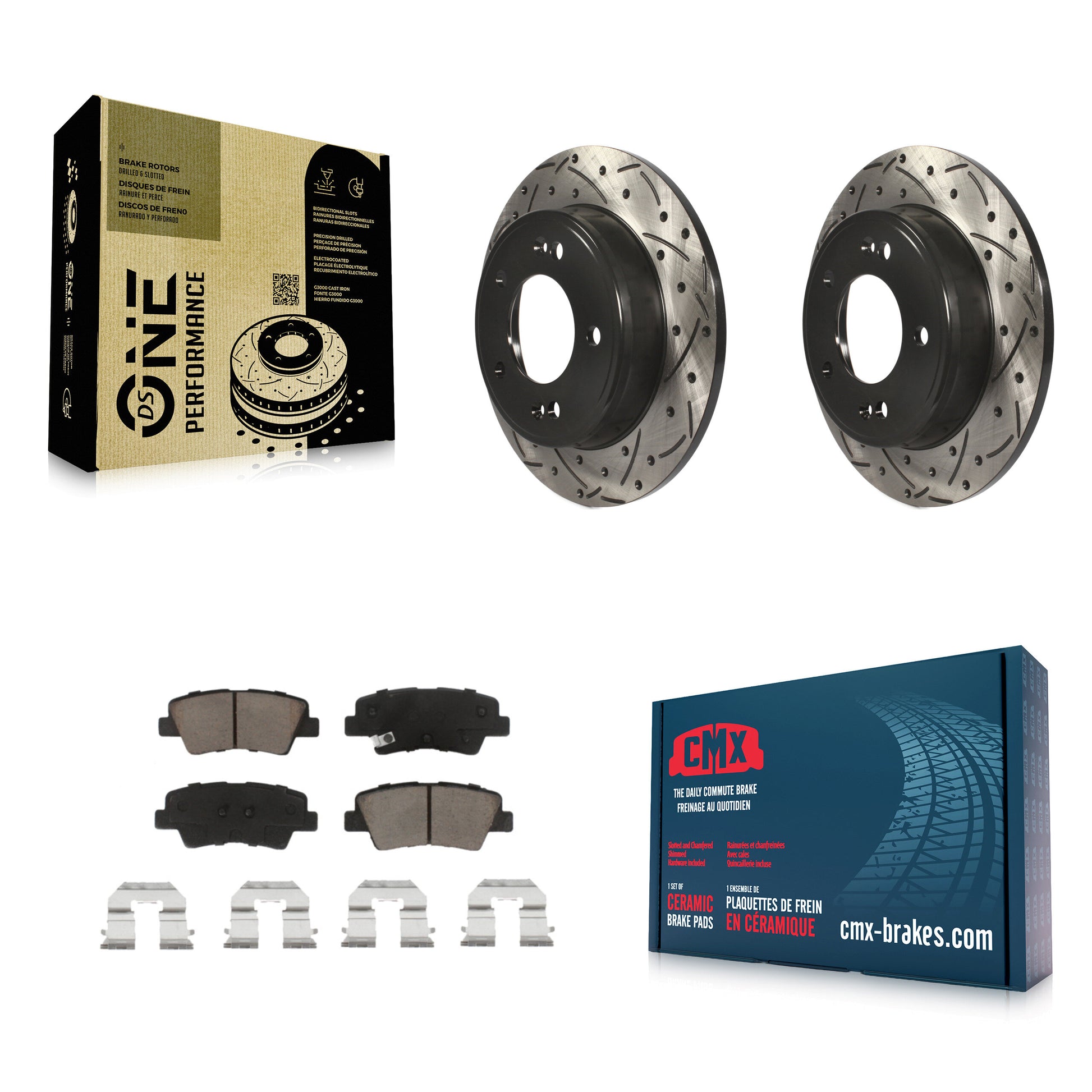 Transit Auto KDC-100760 Disc Brake Kit for 2011-2017 Kia Forte, Kia Forte Koup, Kia Forte5 & more - Rear product image