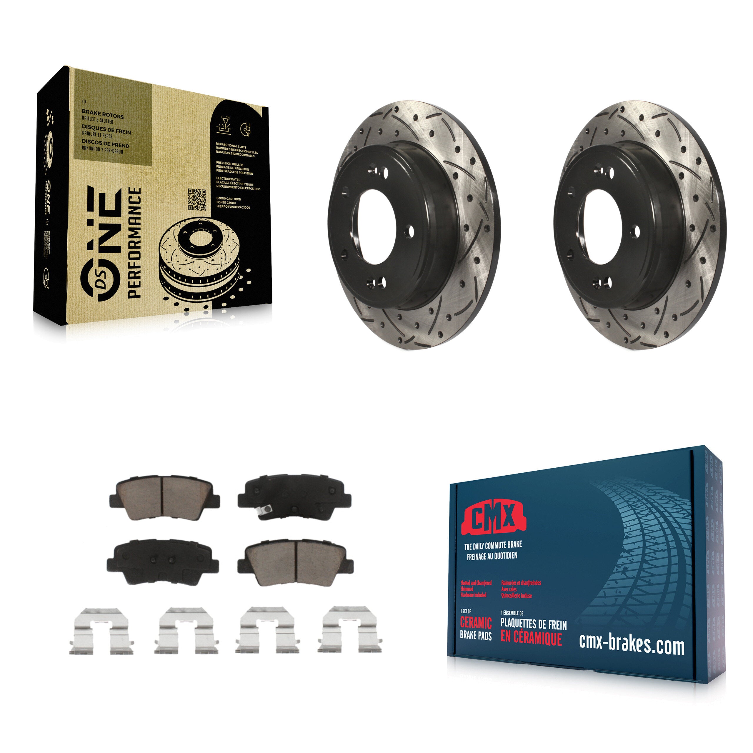 Transit Auto KDC-100760 Disc Brake Kit for 2011-2017 Kia Forte, Kia Forte Koup, Kia Forte5 & more - Rear product image