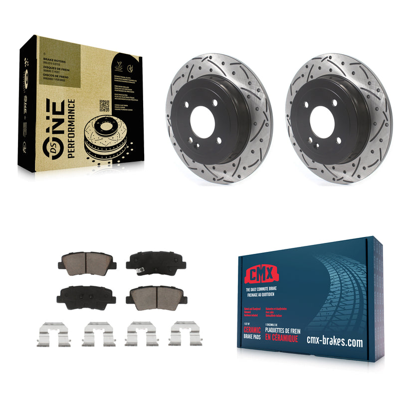 Transit Auto KDC-100763 Disc Brake Kit for 2012-2018 Kia Rio, Hyundai Accent - Rear product image