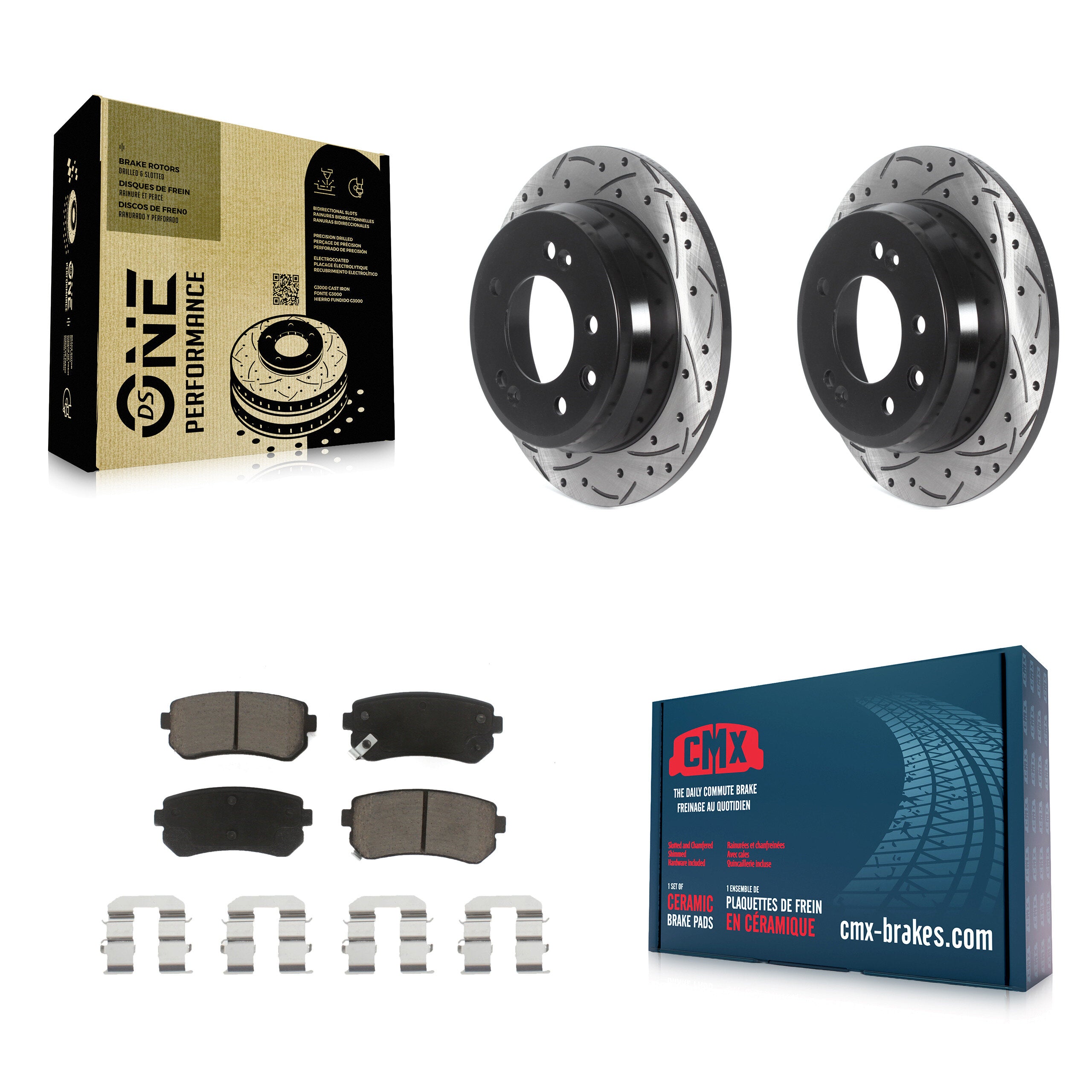 Transit Auto KDC-100764 Disc Brake Kit for 2009-2016 Hyundai Elantra, Kia Sportage, Hyundai Tucson - Rear product image