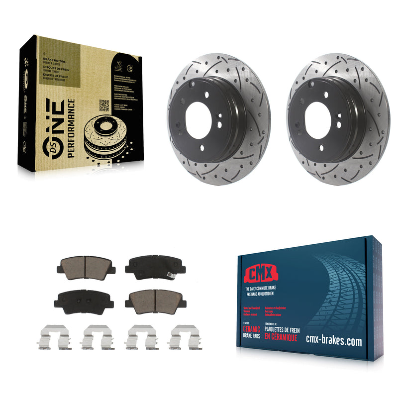 Transit Auto KDC-100765 Disc Brake Kit for 2008-2017 Hyundai Azera, Kia Optima, Hyundai Sonata - Rear product image