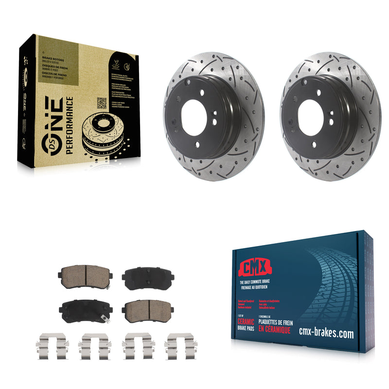 Transit Auto KDC-100768 Disc Brake Kit for 2016-2020 Hyundai Sonata, Kia Optima - Rear product image