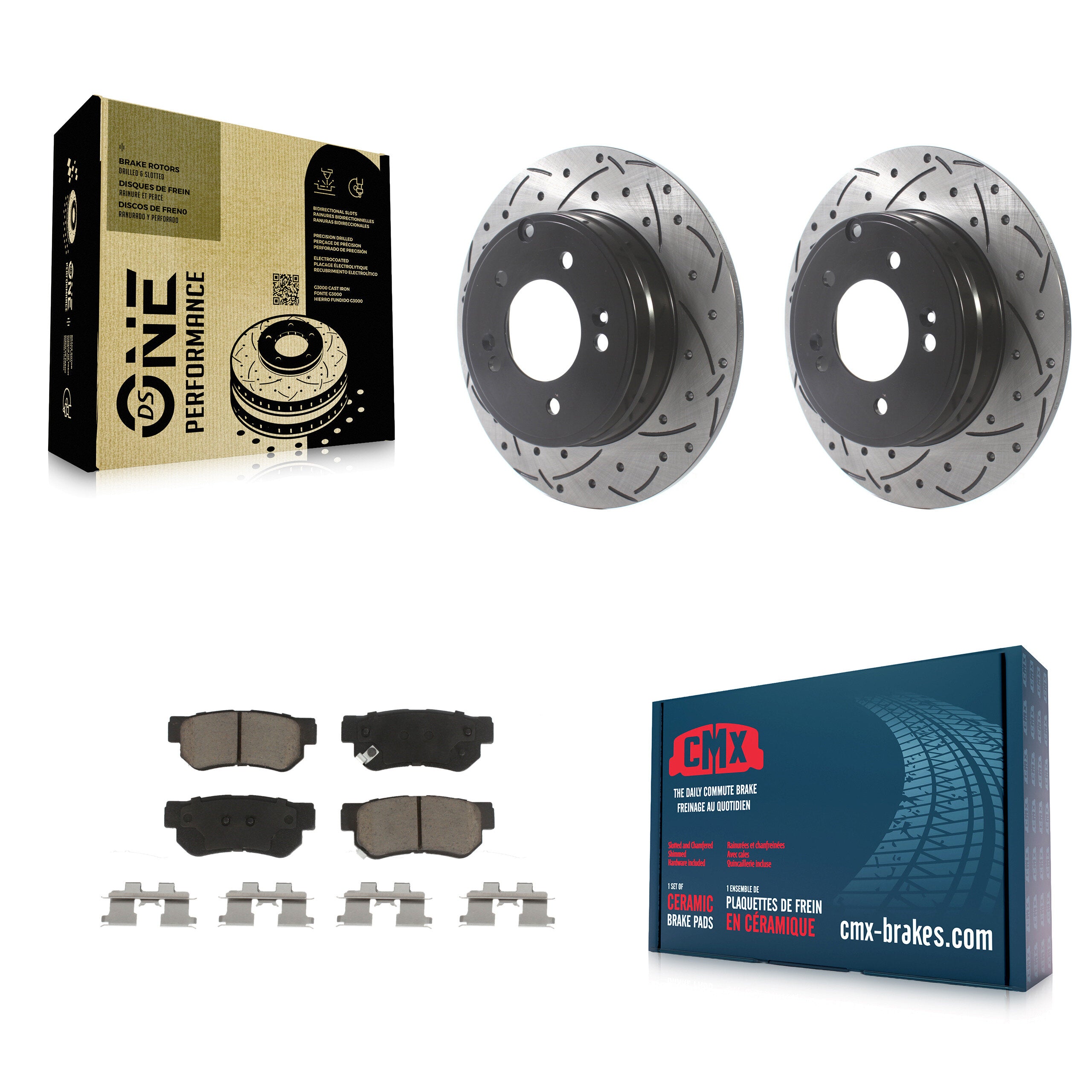 Transit Auto KDC-100773 Disc Brake Kit for 2006-2008 Hyundai Sonata - Rear product image